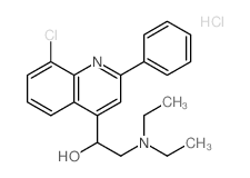 4-Quinolinemethanol,8-chloro-a-[(diethylamino)methyl]-2-phenyl-,hydrochloride (1:1) picture