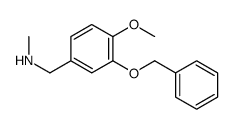 1-(4-methoxy-3-phenylmethoxyphenyl)-N-methylmethanamine结构式