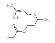 Acetic acid, 2-chloro-,3,7-dimethyl-6-octen-1-yl ester structure