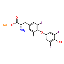 L-Thyroxine sodium Structure