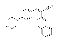 3-(4-morpholin-4-ylphenyl)-2-naphthalen-2-ylprop-2-enenitrile结构式