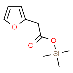 2-Furanacetic acid trimethylsilyl ester structure