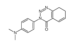 3-[4-(Dimethylamino)phenyl]-1,2,3-benzotriazin-4(3H)-one结构式