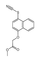 (4-Thiocyanato-naphthalen-1-yloxy)-acetic acid methyl ester结构式