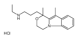 3-(1,10-dimethyl-3,4-dihydro-[1,4]oxazino[4,3-a]indol-1-yl)-N-ethylpropan-1-amine,hydrochloride Structure