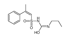 1-(2-phenylprop-1-enylsulfonyl)-3-propylurea Structure