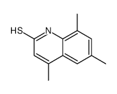 4,6,8-三甲基喹啉-2-硫醇结构式