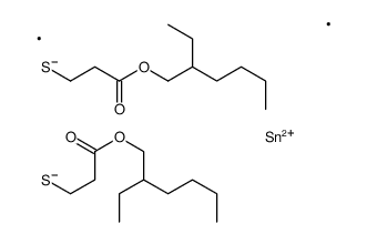 2-ethylhexyl 12-ethyl-5,5-dimethyl-9-oxo-10-oxa-4,6-dithia-5-stannahexadecanoate structure