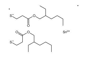 2-ethylhexyl 12-ethyl-5,5-dimethyl-9-oxo-10-oxa-4,6-dithia-5-stannahexadecanoate Structure