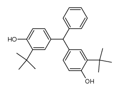 4,4'-(phenylmethylene)bis(2-(tert-butyl)phenol) Structure