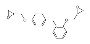 [[2-[p-(oxiranylmethoxy)benzyl]phenoxy]methyl]oxirane structure