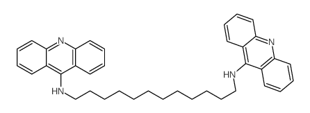 1,12-Dodecanediamine, N, N-di-9-acridinyl- structure