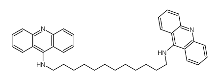 1,12-Dodecanediamine, N, N-di-9-acridinyl- Structure