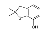 2,2-dimethyl-3H-1-benzothiophen-7-ol结构式