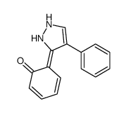 6-(4-phenyl-1,2-dihydropyrazol-3-ylidene)cyclohexa-2,4-dien-1-one结构式