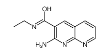 2-amino-N-ethyl-1,8-naphthyridine-3-carboxamide结构式