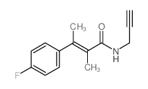 (E)-3-(4-fluorophenyl)-2-methyl-N-prop-2-ynyl-but-2-enamide Structure