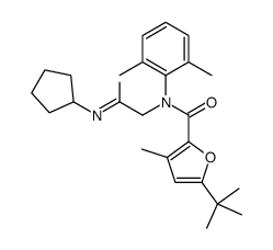 2-Furancarboxamide,N-[2-(cyclopentylamino)-2-oxoethyl]-5-(1,1-dimethylethyl)-N-(2,6-dimethylphenyl)-3-methyl-(9CI)结构式