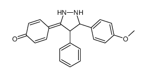 4-[5-(4-methoxyphenyl)-4-phenylpyrazolidin-3-ylidene]cyclohexa-2,5-dien-1-one Structure