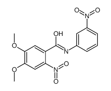 4,5-dimethoxy-2-nitro-N-(3-nitrophenyl)benzamide Structure