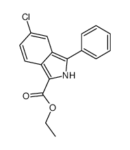 ethyl 5-chloro-3-phenyl-2H-isoindole-1-carboxylate结构式