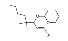 1-bromo-4,4-dimethyl-3-tetrahydropyranyloxy-trans-1-octene Structure