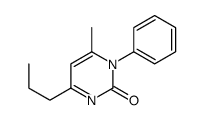 6-methyl-1-phenyl-4-propylpyrimidin-2-one结构式