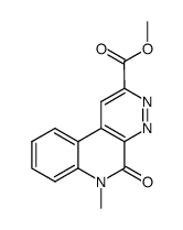 6-methyl-5-oxo-5,6-dihydro-pyridazino[3,4-c]quinoline-2-carboxylic acid methyl ester结构式