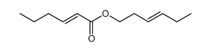 trans-3-Hexenyl-trans-2-hexenoat结构式