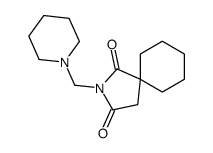 2-(piperidin-1-ylmethyl)-2-azaspiro[4.5]decane-1,3-dione结构式