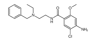 N-[2-(n'-benzyl-N'-ethylamino)ethyl]-4-amino-5-chloro-2-methoxybenzamide结构式