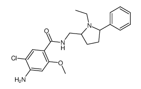N-(1-ethyl-5-phenyl-2-pyrrolidinylmethyl)-4-amino-5-chloro-2-methoxybenzamide Structure