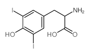 3,5-Diiodo-4-hydroxyphenylalanine结构式