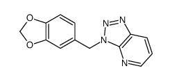 3-(1,3-benzodioxol-5-ylmethyl)triazolo[4,5-b]pyridine Structure