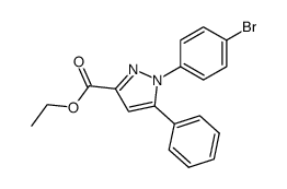 ethyl 1-(4-bromophenyl)-5-phenyl-1H-pyrazole-3-carboxylate Structure