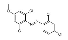 (2,6-dichloro-4-methoxyphenyl)-(2,4-dichlorophenyl)diazene Structure