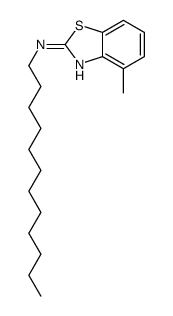 N-dodecyl-4-methyl-1,3-benzothiazol-2-amine结构式