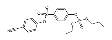 O-[4-(4'-cyanophenoxysulfonyl)phenyl]O-ethyl S-n-propyl phosphorothiolate结构式