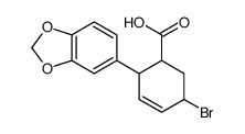 2-(1,3-benzodioxol-5-yl)-5-bromocyclohex-3-ene-1-carboxylic acid结构式