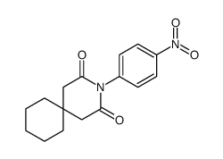 3-(4-nitrophenyl)-3-azaspiro[5.5]undecane-2,4-dione结构式