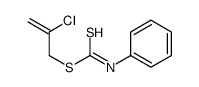 2-chloroprop-2-enyl N-phenylcarbamodithioate结构式