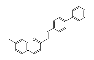 1-(4-methylphenyl)-5-(4-phenylphenyl)penta-1,4-dien-3-one结构式