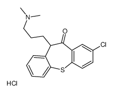 3-(3-chloro-5-oxo-6H-benzo[b][1]benzothiepin-6-yl)propyl-dimethylazanium,chloride Structure