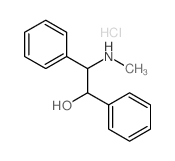 Benzeneethanol, b-(methylamino)-a-phenyl-, hydrochloride (1:1) Structure