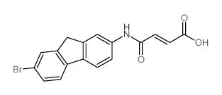 Maleamic acid, N-(7-bromofluoren-2-yl)- (6CI,8CI) Structure