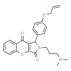 1-[4-(Allyloxy)phenyl]-2-[3-(dimethylamino)propyl]-1,2-dihydrochromeno[2,3-c]pyrrole-3,9-dione Structure