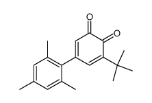 3-tert-Butyl-5-(2,4,6-trimethyl-phenyl)-[1,2]benzoquinone Structure