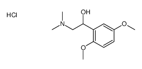 [2-(2,5-dimethoxyphenyl)-2-hydroxyethyl]-dimethylazanium,chloride Structure