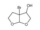 3a-bromohexahydrofuro[2,3-b]furan-3-ol Structure