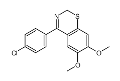 4-(4-chlorophenyl)-6,7-dimethoxy-2H-1,3-benzothiazine Structure